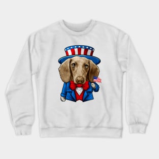 Fourth of July Dachshund Crewneck Sweatshirt